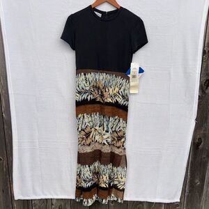 K.C. Spencer Colorful Maxi T-shirt Vintage Dress Size 6